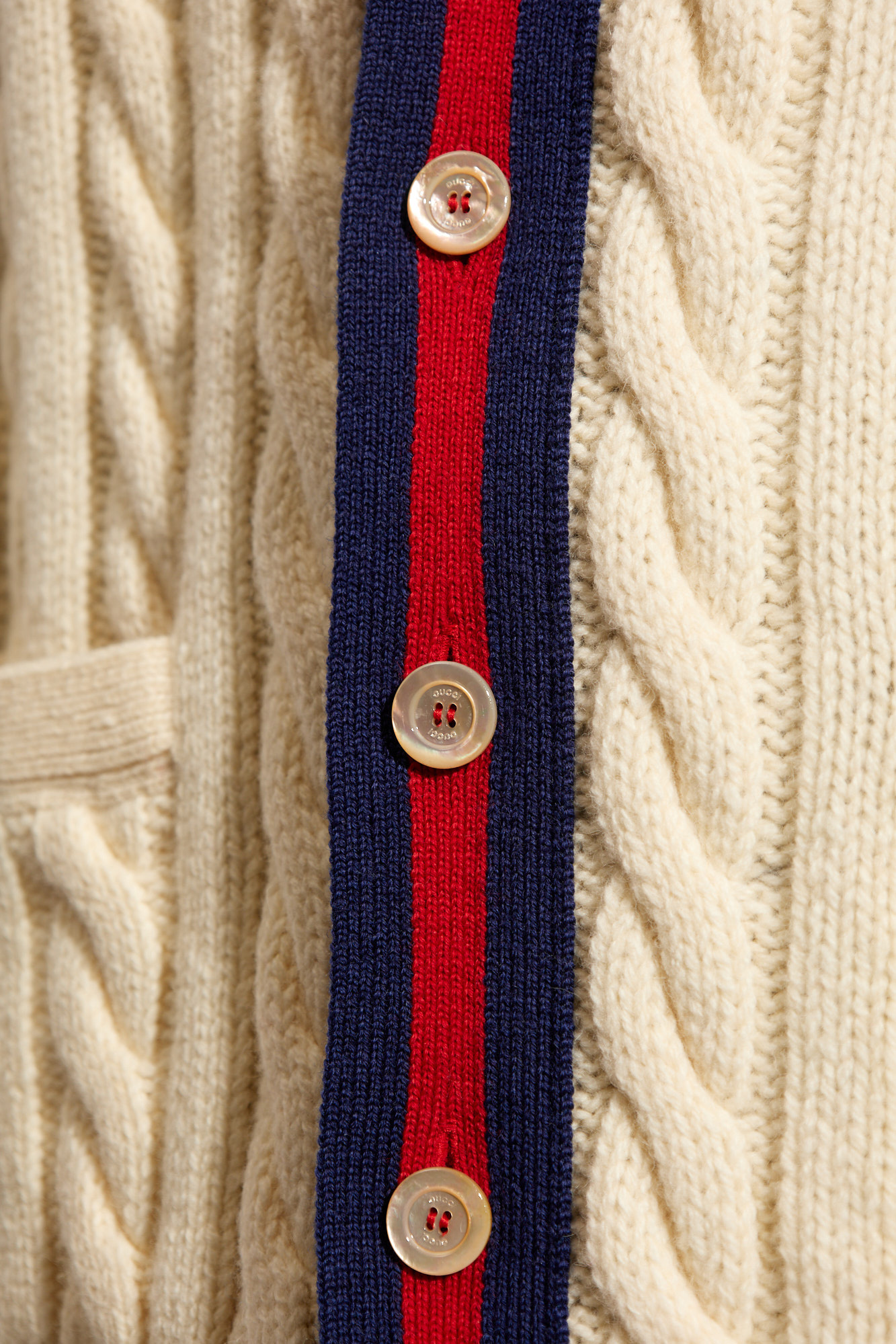 Gucci Buttoned cardigan | Men's Clothing | Gucci Green GG
